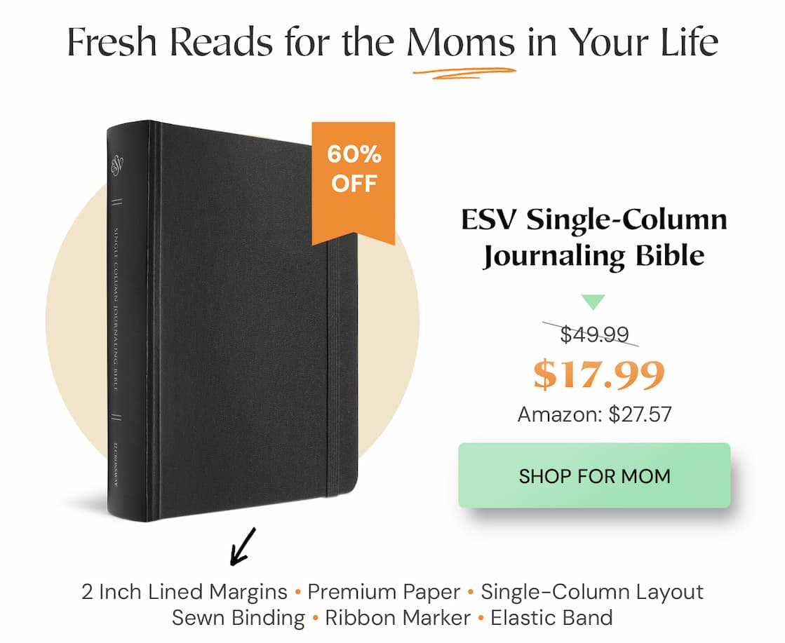 Record Notes, Prayers, and Personal Reflections alongside Scripture  The ESV Single Column Journaling Bible is a redesign of the original ESV Journaling Bible. The Bible text is laid out in an easy-to-follow, single-column format. Ruled lines in the extra-wide margins enable users to more easily align their notes with specific verses. With high-quality Bible paper and cover materials, the ESV Single Column Journaling Bible is a durable edition for anyone who wants to capture notes, prayers, or personal reflections in their Bible.