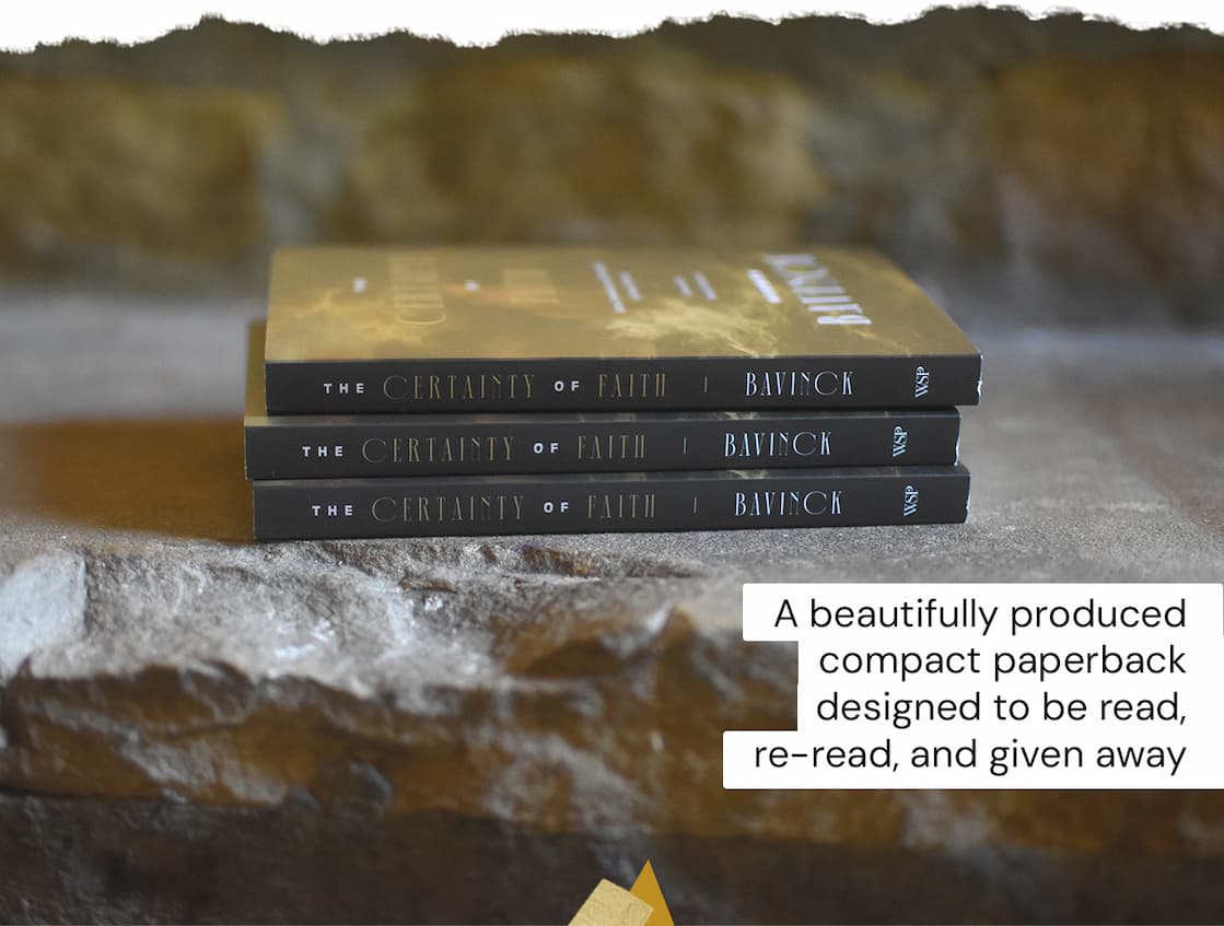 Originally published in Dutch in 1901 and first translated into English in 1980, this new edition—beautifully rendered by Daniel Schrock with assistance from Albert Gootjes—captures the clarity, conviction, and theological depth of Herman Bavinck’s original work. With a fresh foreword by Sinclair Ferguson and a thoughtful introduction by Daniel Schrock, this edition invites a new generation of readers to rediscover a timeless classic—one you’ll want to revisit often and share widely. In a world marked by uncertainty, Bavinck’s insights offer enduring assurance rooted in Christ alone.