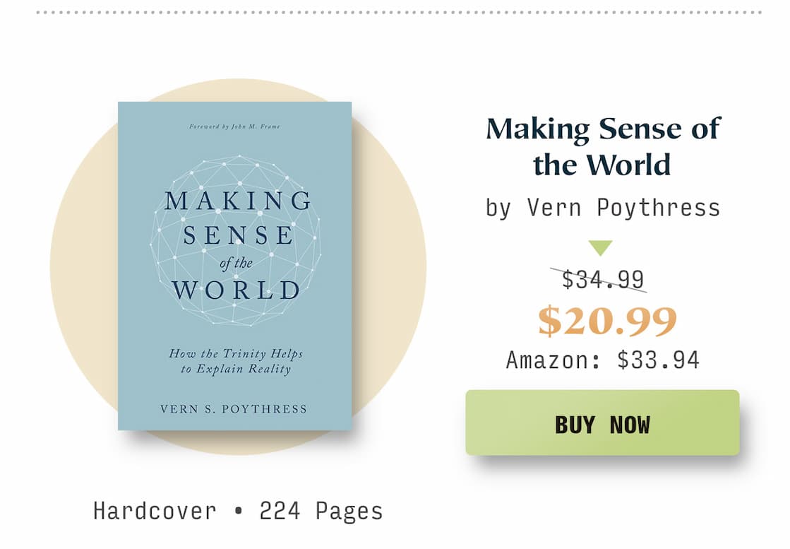 A Biblical Framework for Understanding God, Humanity, and the World  Build a strong theological foundation with this three-volume series from Vern Poythress. Beginning with the Trinity, continuing through the nature of humanity, and culminating in the foundational themes of Genesis 1–3, these books demonstrate how Scripture provides a coherent and compelling framework for understanding reality.  Written with clarity and pastoral warmth, Poythress helps readers connect core Christian doctrines to everyday questions about the world, human identity, and God's purposes in creation. Whether you're new to theology or looking to deepen your understanding, these accessible volumes show how the Bible's grand story shapes every aspect of life.