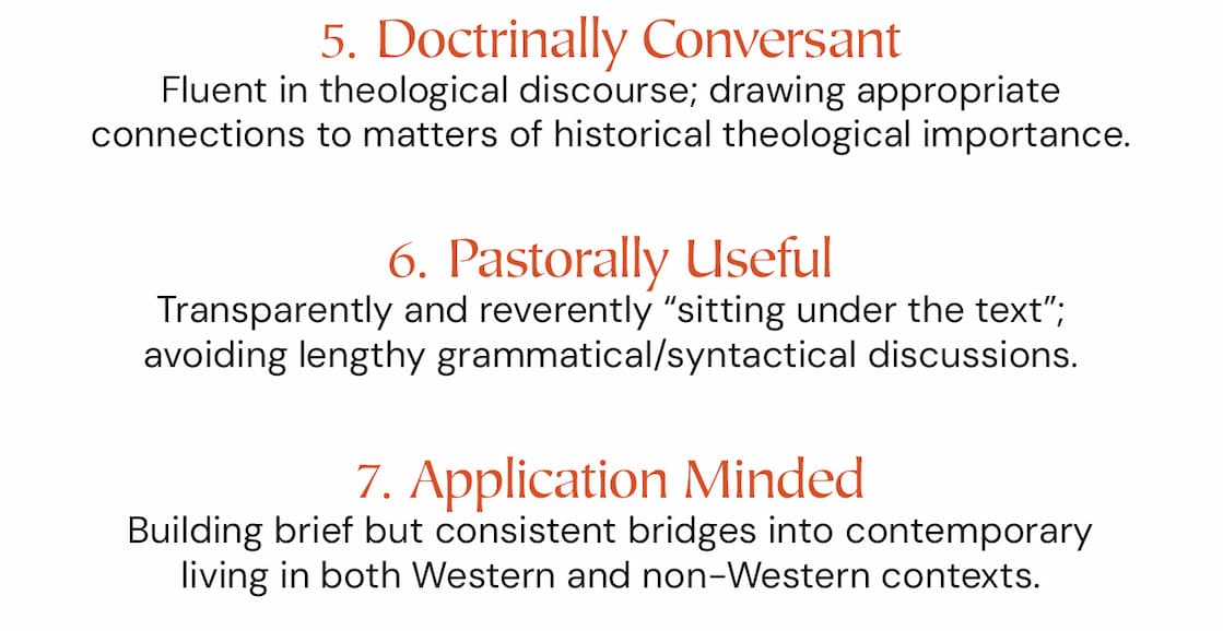 Comprehensive Commentary Set Provides Rich Biblical Theology for Serious Readers of God's Word  Designed to strengthen the global church with a widely accessible, theologically sound, and pastorally wise resource for understanding and applying the overarching storyline of the Bible, this 12-volume commentary set features the full text of the ESV Bible passage by passage, with crisp and theologically rich exposition and application. Editors Iain M. Duguid, James M. Hamilton Jr., and Jay Sklar have gathered a team of experienced pastor-theologians to provide a new generation of pastors and other teachers of the Bible around the world with a globally minded commentary rich in biblical theology and broadly Reformed doctrine, making the message of redemption found in all of Scripture clear and available to all.