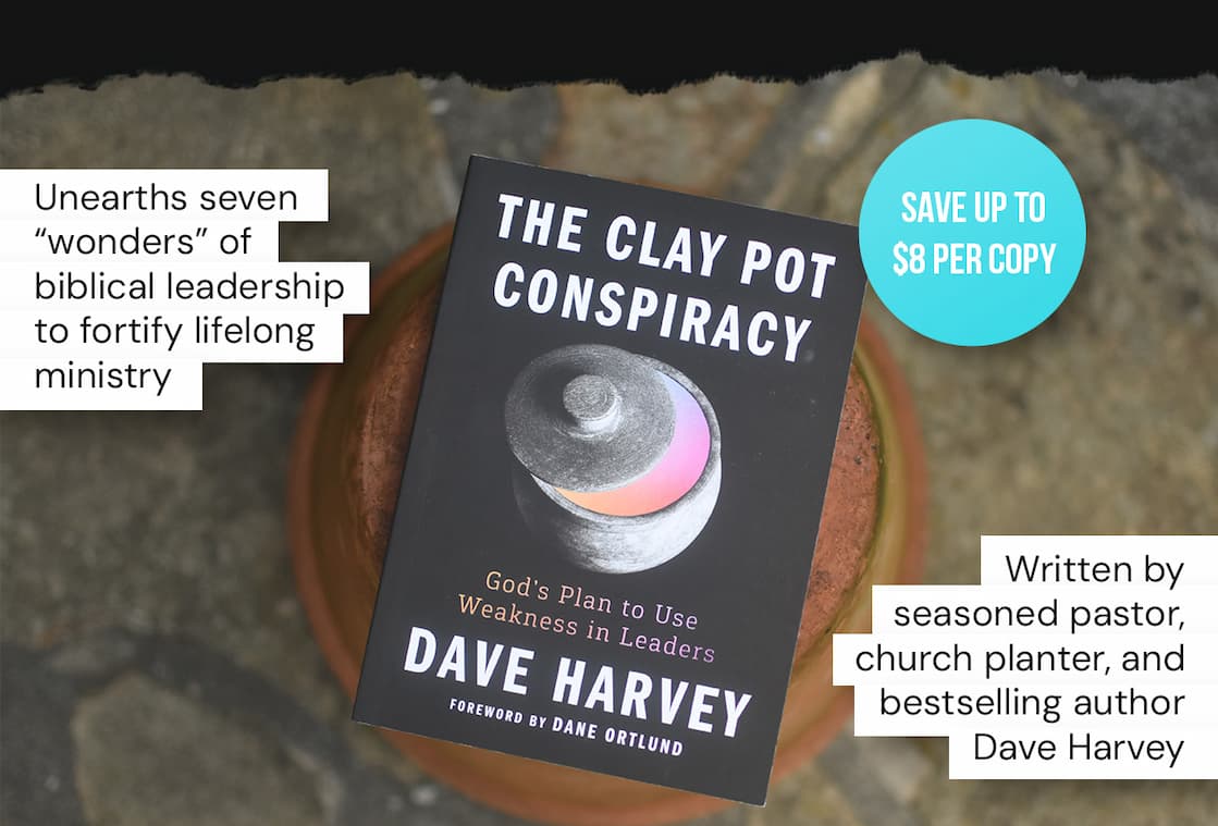 When you signed on for ministry leadership, you didn't realize there would be a clause. The suffering and sadness, fatigue and feebleness, troubles and trauma, are all a part of a conspiracy. The author calls it The Clay Pot Conspiracy Our weakness + God's power = Resilient ministry. It is God's plan to use what we lack to build perseverance and press us to embody the gospel we preach.  Based on his extensive experience in ministry, Harvey unravels the conspiracy, helping readers understand how God is magnified and his grace is displayed in our response to weakness. Combining Scripture, gripping stories, and practical tools, he takes leaders on an exploration of seven surprising wonders within God's plan, covering areas such as how God uses loss to bring life, the role of enemies, importing weakness into your team culture, and above all, dependence upon Christ. Each person's story in ministry is different, yet the goal remains the same: To draw back the curtain on God's plan to help you embody the gospel.