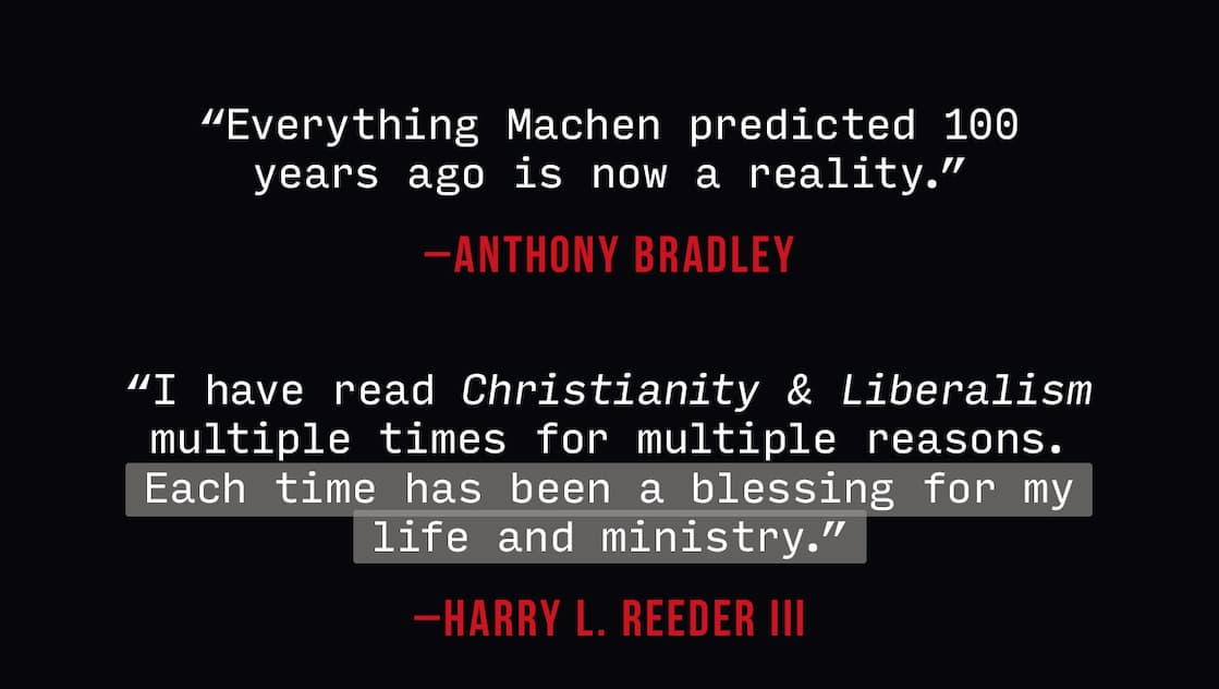 One of Christianity Today’s “100 Most Influential Books of the 20th Century”, J. Gresham Machen’s earnest case for true, biblical faith and communion in Jesus Christ has been read around the world for 100 years. Originally published in 1923, this new edition features a brand-new foreword by Kevin DeYoung and is issued with the hope and prayer that the next century will be celebrated as one of reformation and renewal for Christ’s church throughout the world.