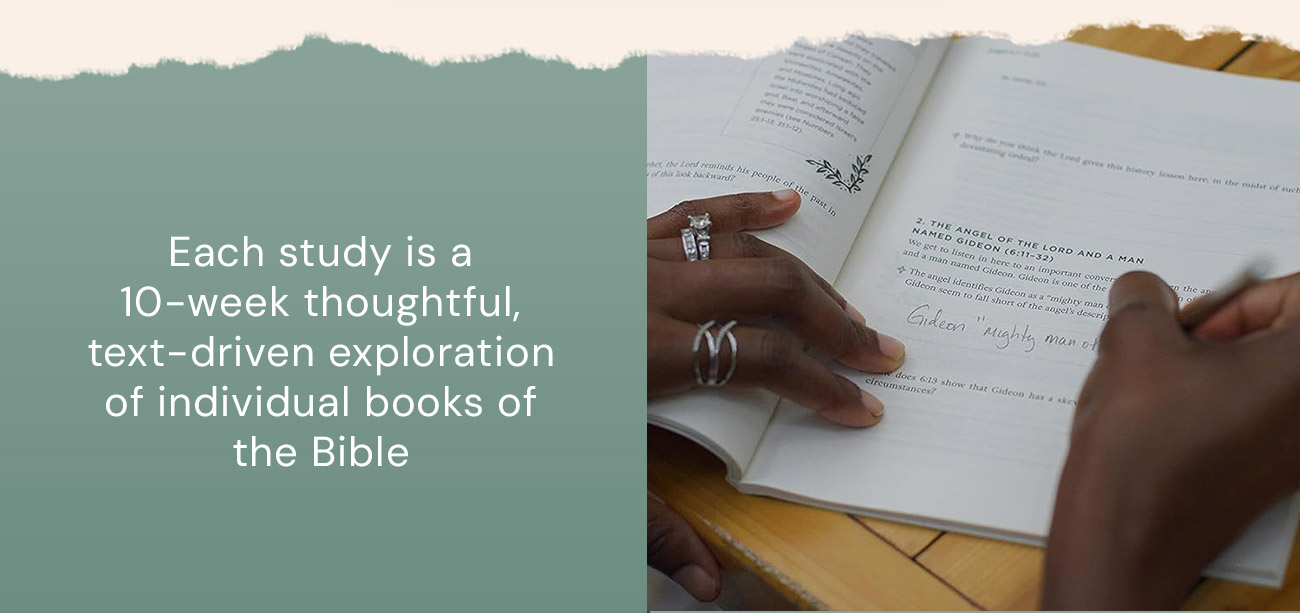 Flourish Bible Studies  10-Week Bible Study for Women:  Offers an in-depth, exegetical look at books of the Bible  Quick, Engaging Weekly Resources: Helpful reading plans, sidebars, timelines, and more to help busy readers get the most out of Scripture  Perfect for Individuals or Small Groups: Includes discussion questions and additional verses for further reading