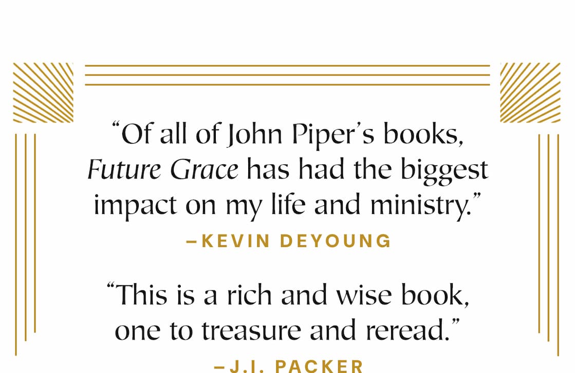 Finding Lasting Joy in God and His Promises  Explore John Piper’s vision for a Christian life shaped by deep satisfaction in God with three of his most influential works. Desiring God presents the foundations of Christian Hedonism, The Pleasures of God explores what brings delight to God himself, and Future Grace shows how trusting God’s promises for the future transforms the way Christians live today.  Together, these revised editions offer a rich, Scripture-centered vision of God’s glory and the believer’s joy, helping readers fight sin, grow in faith, and find lasting satisfaction in Christ.