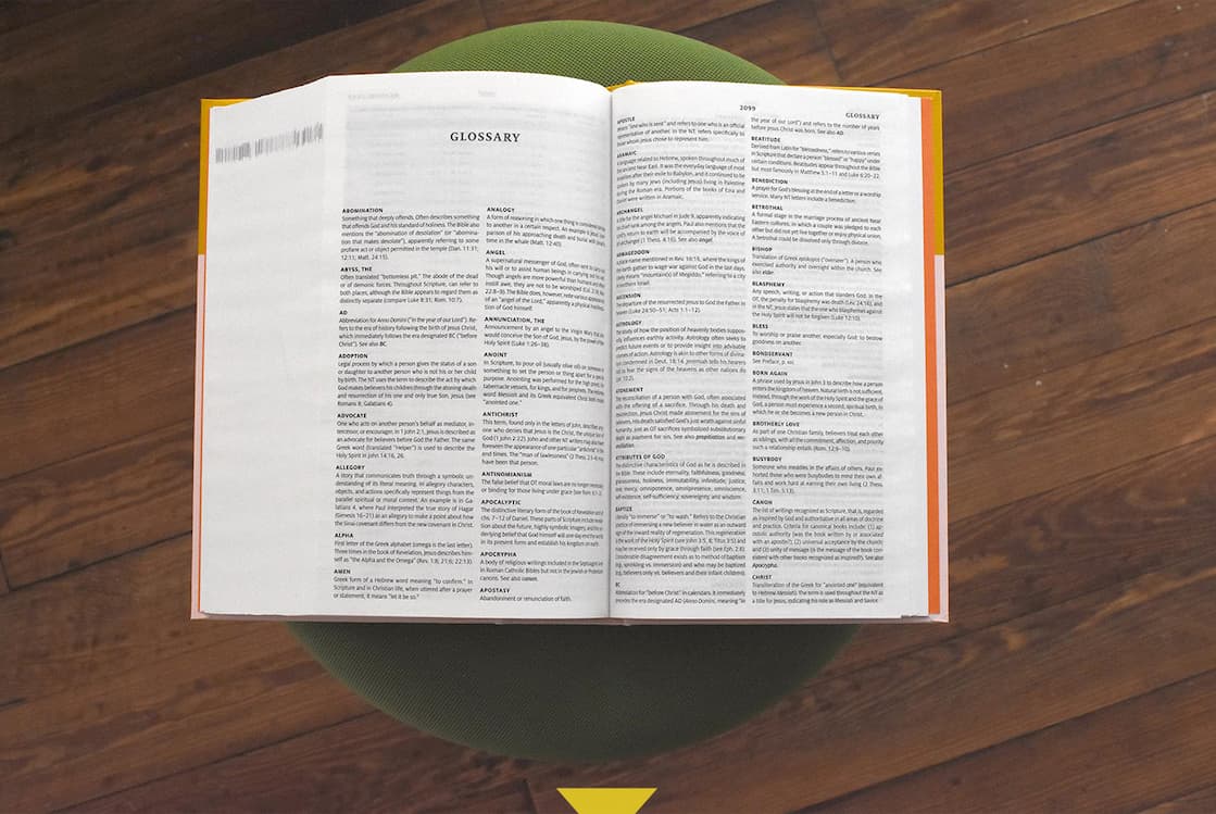 Robust Study Bible for Teens with 12,000 Study Notes, Devotionals from Jon Nielson, and More  Our world today pushes an endless number of distractions and temptations, which is why having faithful and accessible biblical resources for teens is more important than ever.   Edited by pastor Jon Nielson, the ESV Teen Study Bible features numerous study and resource materials—including 12,000 accessible study notes adapted from the ESV Concise Study Bible, 365 devotions adapted from God's Great Story by Jon Nielson, and 200 sidebars defining key doctrines and helping teens apply Scripture to their own lives. It also has full-page introductions for each biblical book, more than 150 maps and illustrations, an extensive glossary and concordance, and over a dozen topical articles. These features help facilitate deep engagement with the Scriptures, impacting the minds, hearts, and lives of teen followers of Christ.