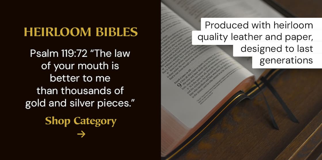 There are many helpful books on our shelves, but the Bible is the only one that needs no caveat. The English Standard Version (ESV) is the fruit of more than 100 of the world’s leading Bible scholars, and is our first recommendation for personal reading and study, for private and family devotions, and for teaching, preaching, and worship.