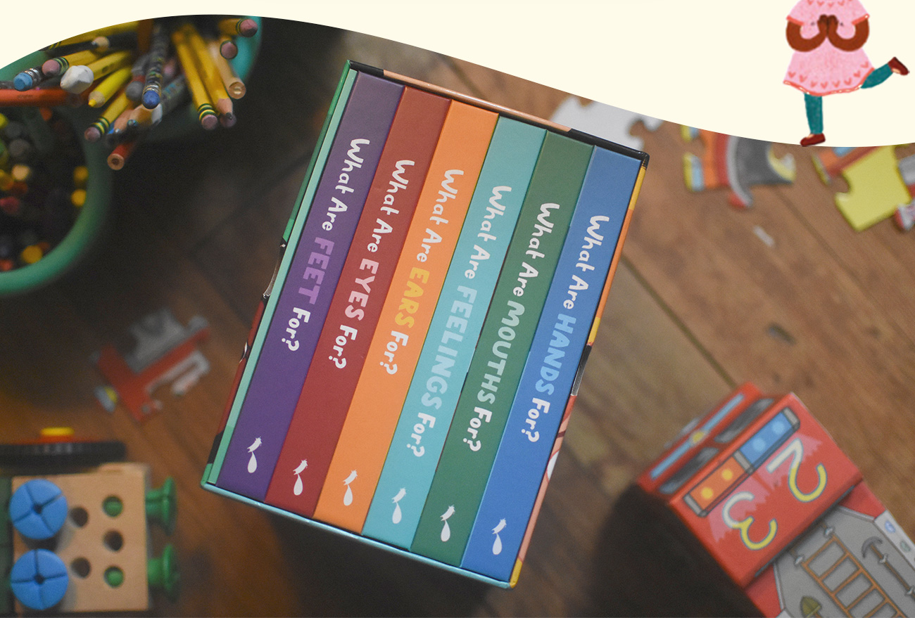 This collection of fun lift-the-flap board books for small children addresses the attitudes of the heart that underpin behavior and explains how the gospel of grace enables us to change. These helpful and engaging training tools will help you not only to guide your kids in positive behavior but also teach them about God's amazing grace! The beautiful box set contains... What Are Hands For? What Are Mouths For? What Are Feet For? What Are Eyes For? What Are Ears For? What Are Feelings For? A guide for parents is also included to help them think through how to refer back to these resources when specific behaviors need both to be corrected and to be connected to forgiveness, grace and growth. Gift this colorful, eye-catching and practical box set at baby showers, child dedications and first birthday parties, or get it for your own children's bookshelf.