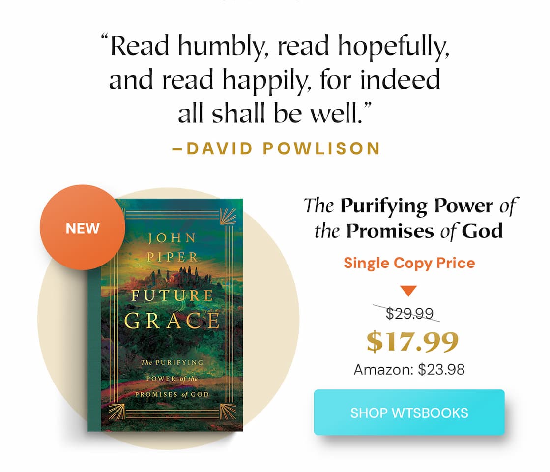 Finding Lasting Joy in God and His Promises  Explore John Piper’s vision for a Christian life shaped by deep satisfaction in God with three of his most influential works. Desiring God presents the foundations of Christian Hedonism, The Pleasures of God explores what brings delight to God himself, and Future Grace shows how trusting God’s promises for the future transforms the way Christians live today.  Together, these revised editions offer a rich, Scripture-centered vision of God’s glory and the believer’s joy, helping readers fight sin, grow in faith, and find lasting satisfaction in Christ.