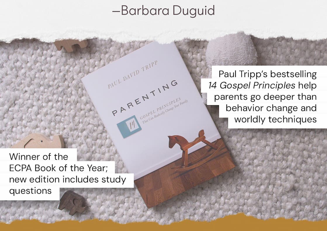 Paul David Tripp's Bestselling Book on Parenting, Now with Study Questions  Sometimes parents wish there was a guaranteed formula for raising good kids--a certain list of rules to follow to ensure they'd have obedient children. But if moms and dads view their role through the lens of God's grace, they will see that the gospel must first shape how they parent before they can effectively shape their children.  In the bestselling book Parenting, Paul David Tripp unfolds a more biblical perspective on parenting than merely adhering to a list of rules. He lays out 14 gospel-centered principles that will radically change the way parents think about what it means to raise up a child, informing everything they do as a parent. This edition includes a section of engaging study questions for every chapter, helping individuals and groups reflect on each topic in greater depth.