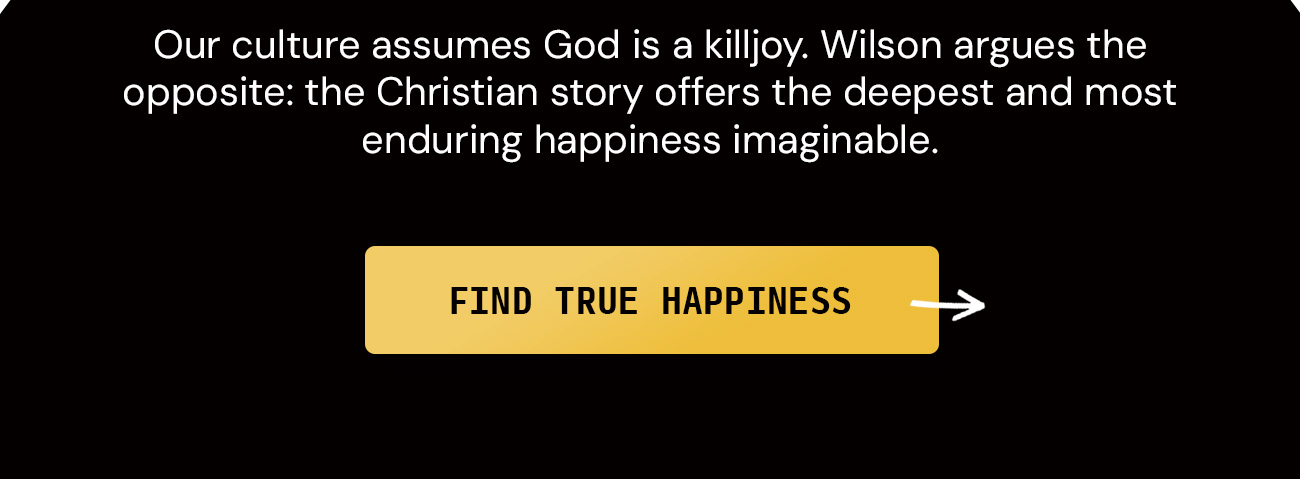 A Comprehensive Study of Happiness for the Everyday Believer  Happiness is a constant pursuit. Our bookshelves can testify. They overflow with self-help resources from a variety of perspectives, each insisting it holds the secret to this deeply human desire. Secular options offer psychological insights but fail to recognize that true satisfaction is only found in Christ, while Christian resources may offer pastoral theology but can lack practical, science-backed guidance for the everyday believer.  Andrew Wilson uniquely weaves biblical, theological, philosophical, psychological, and sociological methods to answer 6 major questions about human flourishing in our broken world. Drawing on the greatest thinkers across Scripture and science, readers get a guide that is theologically clear, intellectually robust, and practically helpful. It dismantles myths common in our culture and our churches and explores the deepest desires of both our hearts and our happy God--for us to find joy in him!
