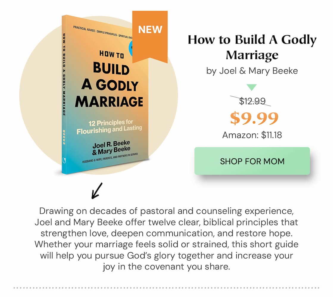 Rediscover the Beauty and Purpose of a Christ-Centered Union  Drawing on decades of pastoral and counseling experience, Joel and Mary Beeke offer twelve clear, biblical principles that strengthen love, deepen communication, and restore hope. Whether your marriage feels solid or strained, this short guide will help you pursue God’s glory together and increase your joy in the covenant you share.