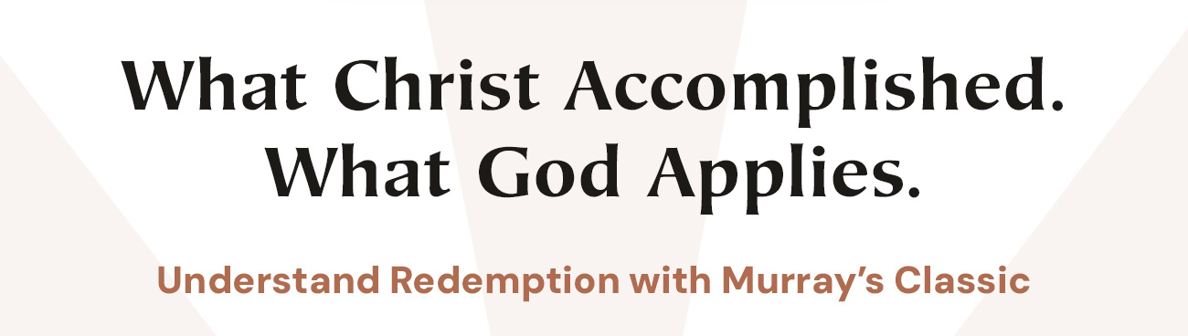 Originally published in 1955 and reprinted dozens of times over the years, John Murray’s Redemption Accomplished and Applied systematically explains the two sides of redemption-its accomplishment through Christ’s atonement and its application to the lives of believers.  In this theological classic Murray first explores the necessity, nature, perfection, and extent of the atonement. He then goes on to expound the biblical teaching about calling, regeneration, faith and repentance, justification, adoption, sanctification, perseverance, union with Christ, and glorification.