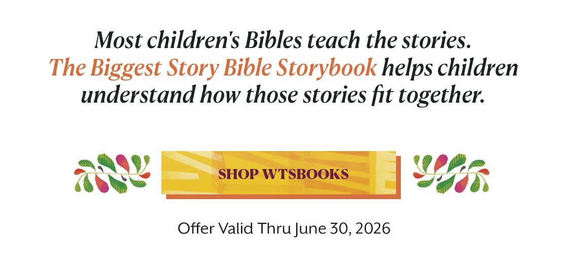 The Bible is a BIG book that tells the BIGGEST story.  The Bible is a big book about a great God. From beginning to end, each page tells about the God who created the world, acted in history, and continues to act in the present. In The Biggest Story Bible Storybook, pastor Kevin DeYoung retells this grand story for children ages 6-12 through 104 short chapters.  Beginning in Genesis and ending with Revelation, DeYoung provides engaging retellings of various Bible stories, explaining how they fit into the overarching storyline. Each reading is coupled with beautiful illustrations by award-winning artist Don Clark and concludes with a reflective prayer. Perfect for bedtime stories or to read together as a family, both children and parents alike will experience afresh the captivating story of the Bible in an easy-to-understand, compelling way.