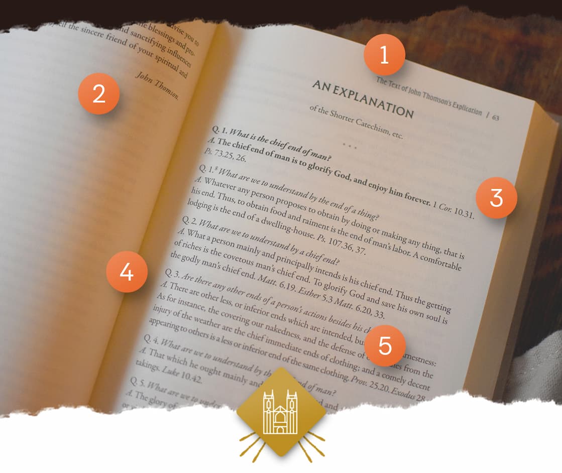 "There is no study of the Catechism quite like this one." - excerpt from Chad Van Dixhoorn's Preface John Thomson’s Explication offers a commentary on the Westminster Shorter Catechism that is approachable by scholars and families alike. Each question and answer of the WSC is listed along with a number of sub-questions which seek to unpack and elucidate the details of the WSC’s questions. A treasure trove for pastors and parents, Thomson’s Explication delivers unique insights into one of the crown jewels of the Reformed Catechetical tradition.