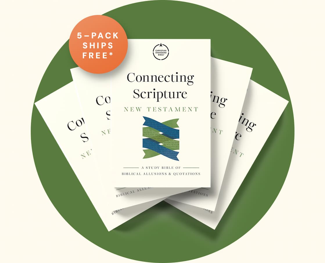 The New Testament doesn't stand alone. Nearly every page echoes the promises, patterns, and prophecies of the Old Testament. Edited by biblical theology scholars G.K. Beale and Benjamin Gladd, the CSB Connecting Scripture New Testament makes those connections impossible to miss. Color-coded cross-references, insightful study notes, articles, and charts help you trace the Bible's grand redemptive storyline from beginning to end.