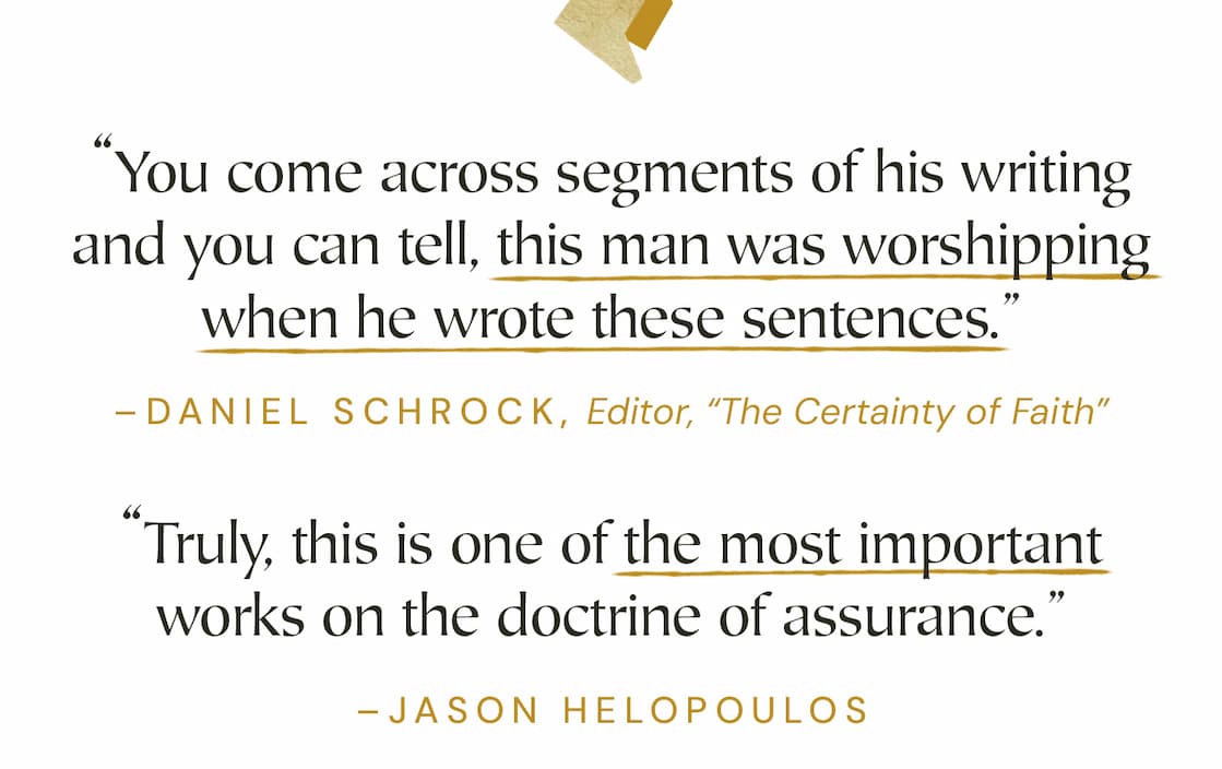 Originally published in Dutch in 1901 and first translated into English in 1980, this new edition—beautifully rendered by Daniel Schrock with assistance from Albert Gootjes—captures the clarity, conviction, and theological depth of Herman Bavinck’s original work. With a fresh foreword by Sinclair Ferguson and a thoughtful introduction by Daniel Schrock, this edition invites a new generation of readers to rediscover a timeless classic—one you’ll want to revisit often and share widely. In a world marked by uncertainty, Bavinck’s insights offer enduring assurance rooted in Christ alone.