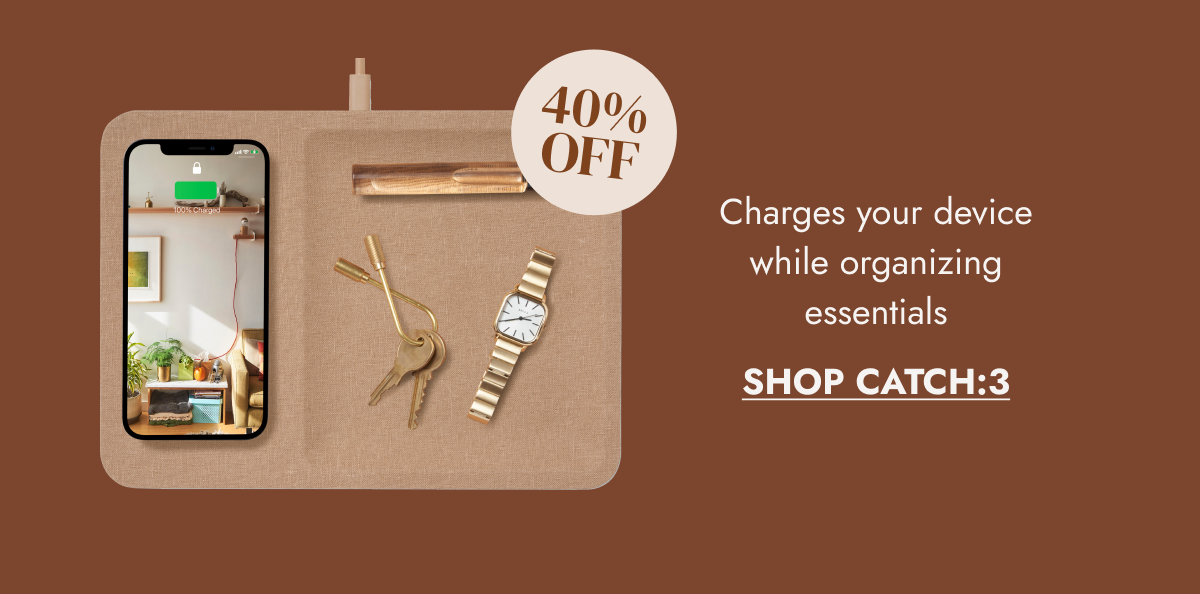 Charges your device while organizing essentials SHOP CATCH:3