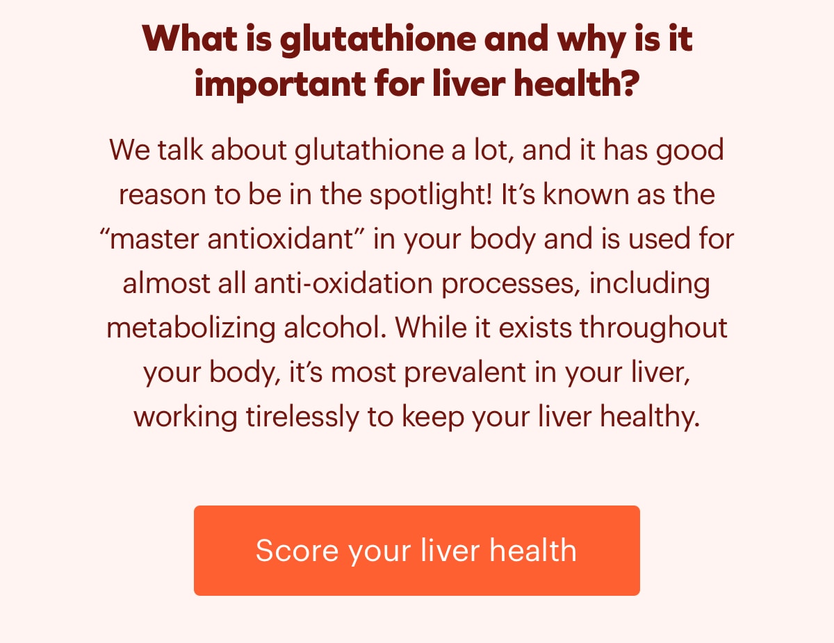 How does alcohol affect your glutathione levels? Cheers