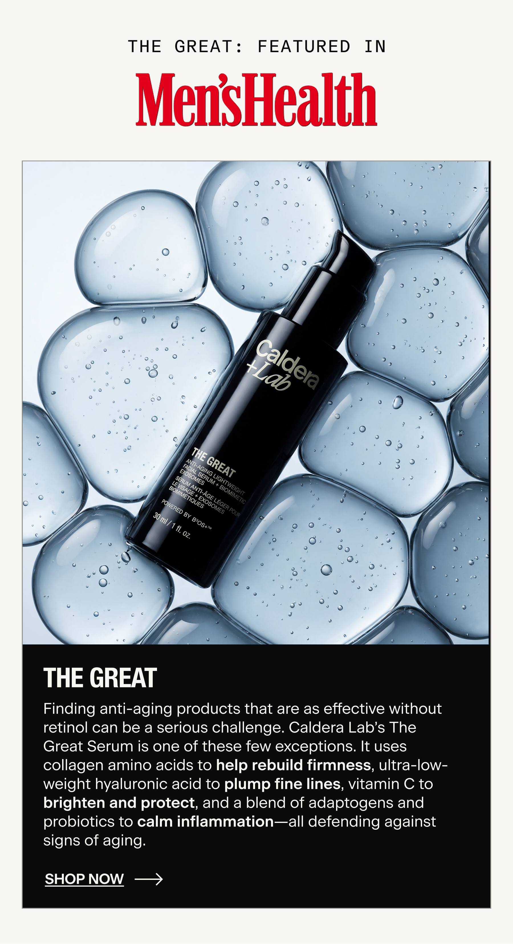 THE GREAT | FEATURED IN MEN'SHEALTH