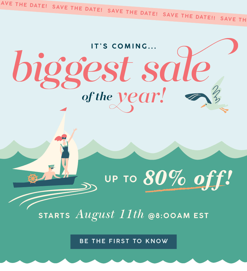 Prepare for the BIGGEST SALE OF THE YEAR Spartina 449