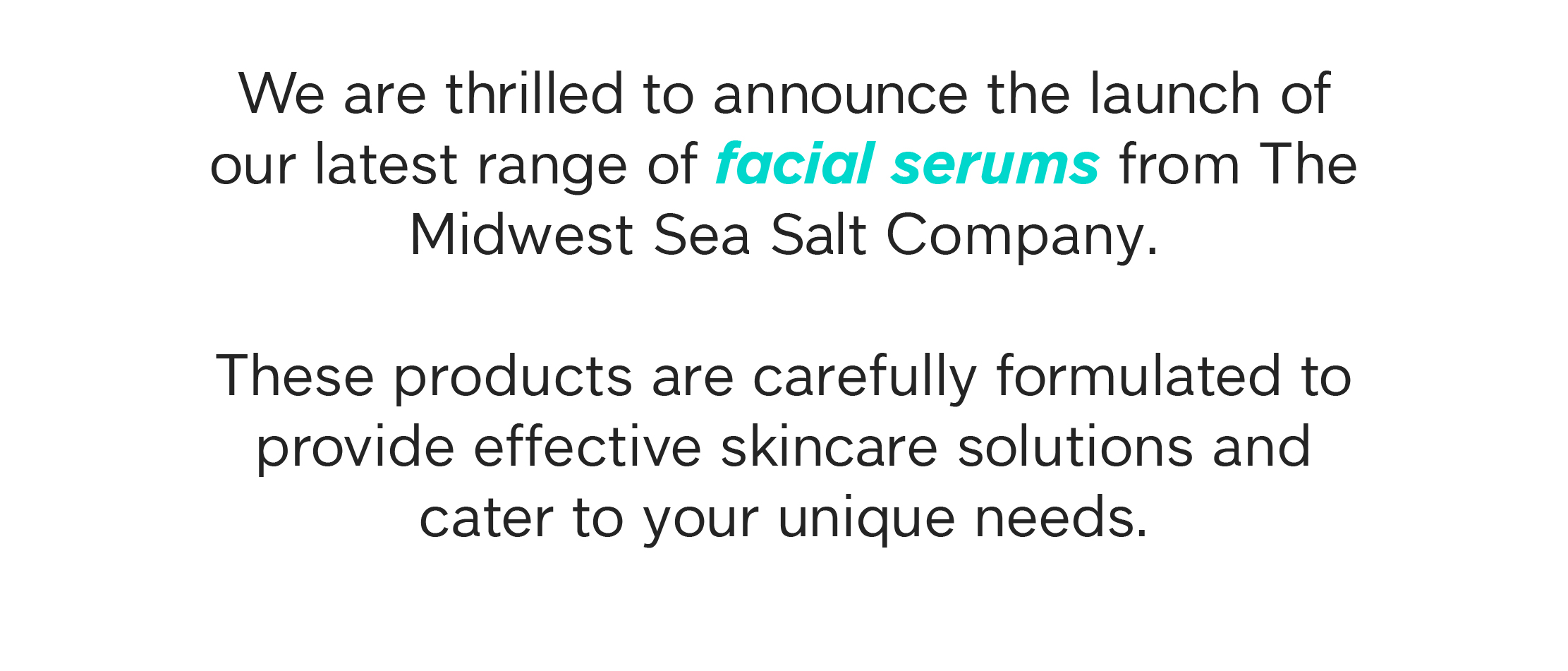 Unveiling Our New Facial Serums for Radiant Skin! Midwest Sea Salt