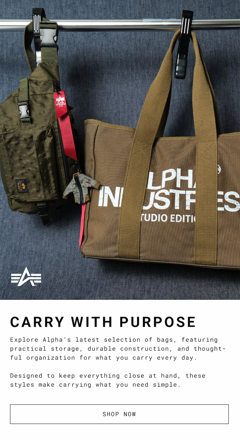 alpha industries ultra violet collection of jackets, vest, tee shirts, and hoodies
