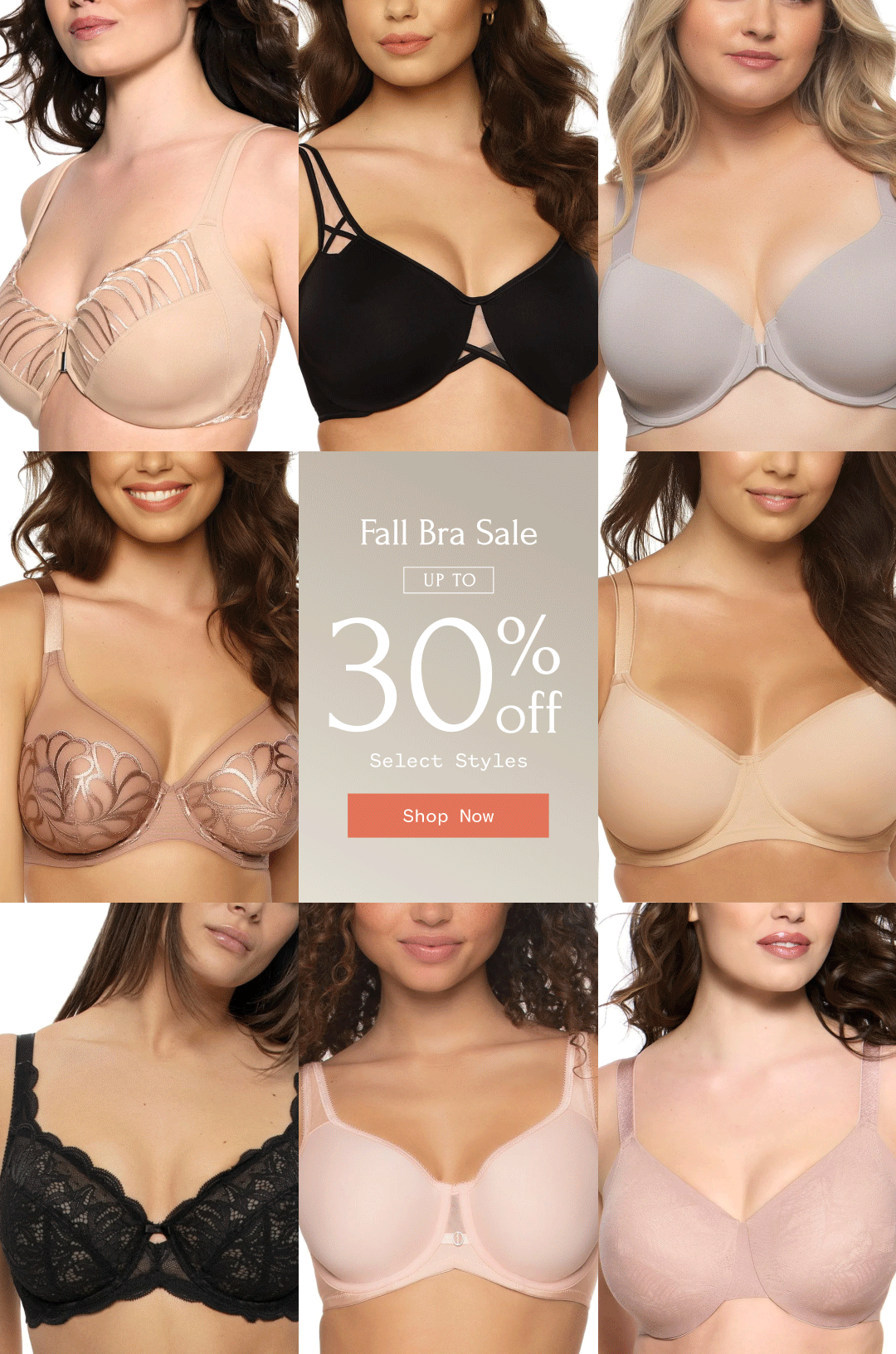 Fall Bra Sale UP TO 30% off Select Styles Shop Now