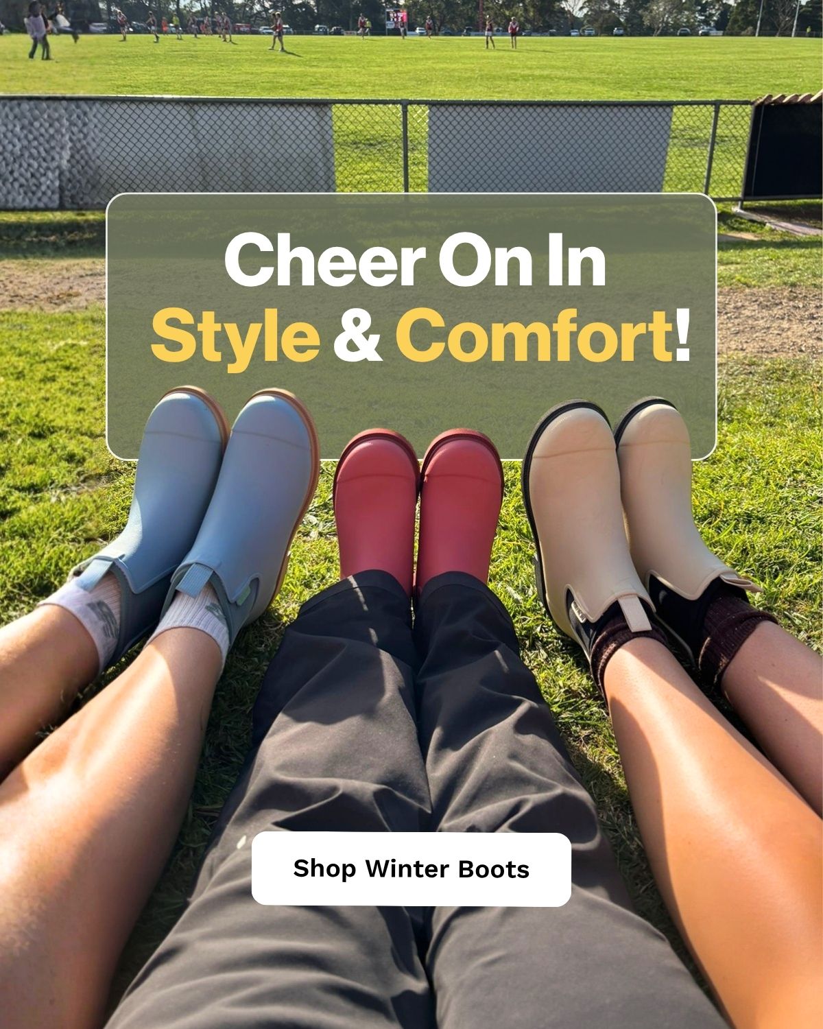 Cheer on in style and comfort! Shop winter boots >