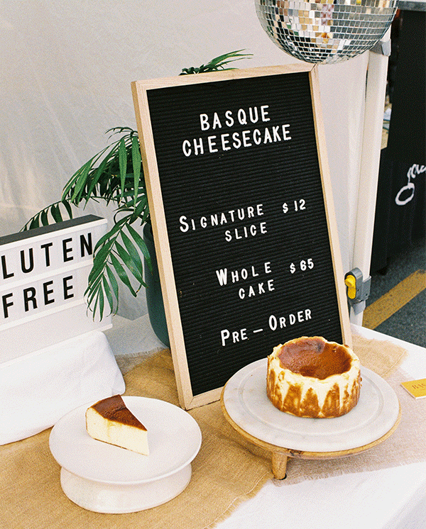 Stop 1: Cheesecake at HOTA Sunday Farmers Market