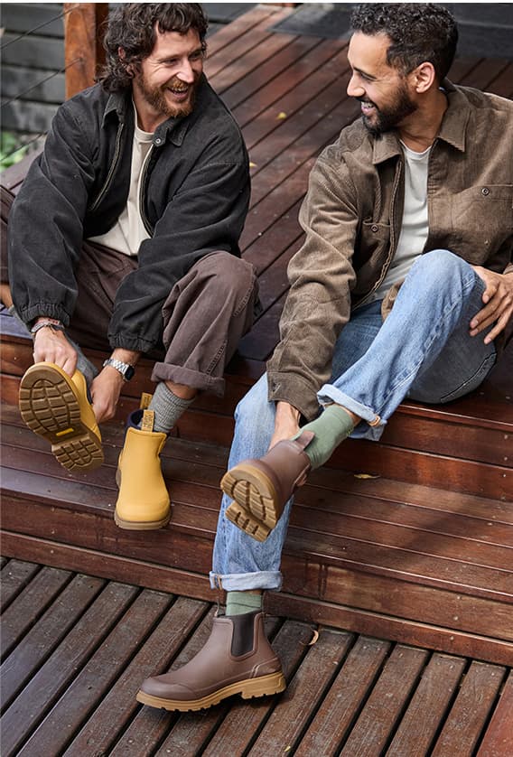 Friends wearing Oberon Boots