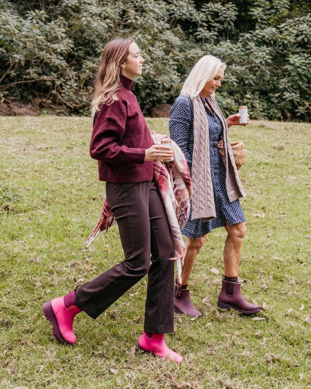 Mother & Daughter on weekend away in Merry Boots