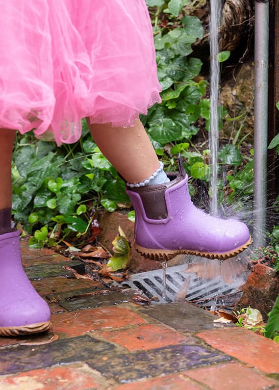 Dusty Lilac Bobbi Kids Boot