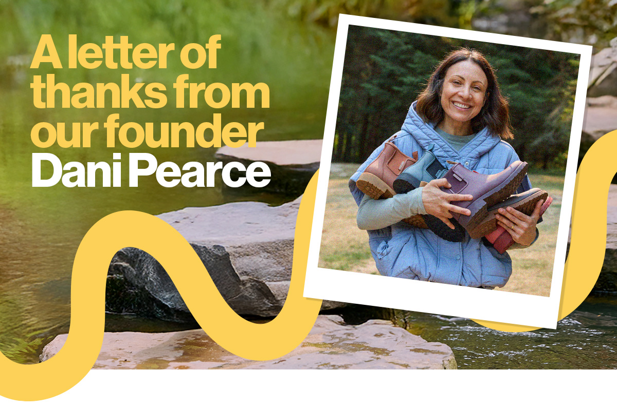 A letter of thanks from our founder Dani Pearce