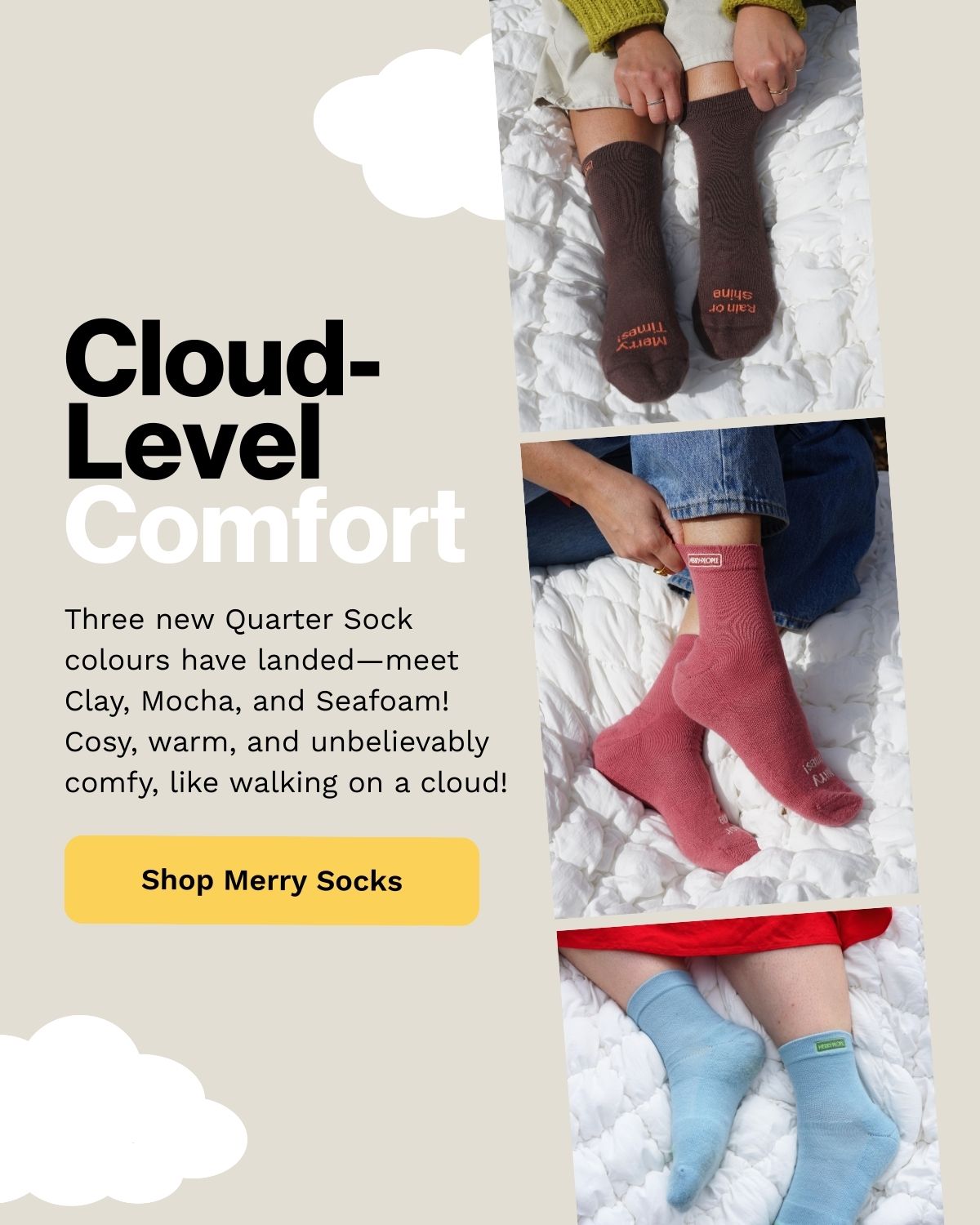 NEW Quarter Socks have landed!