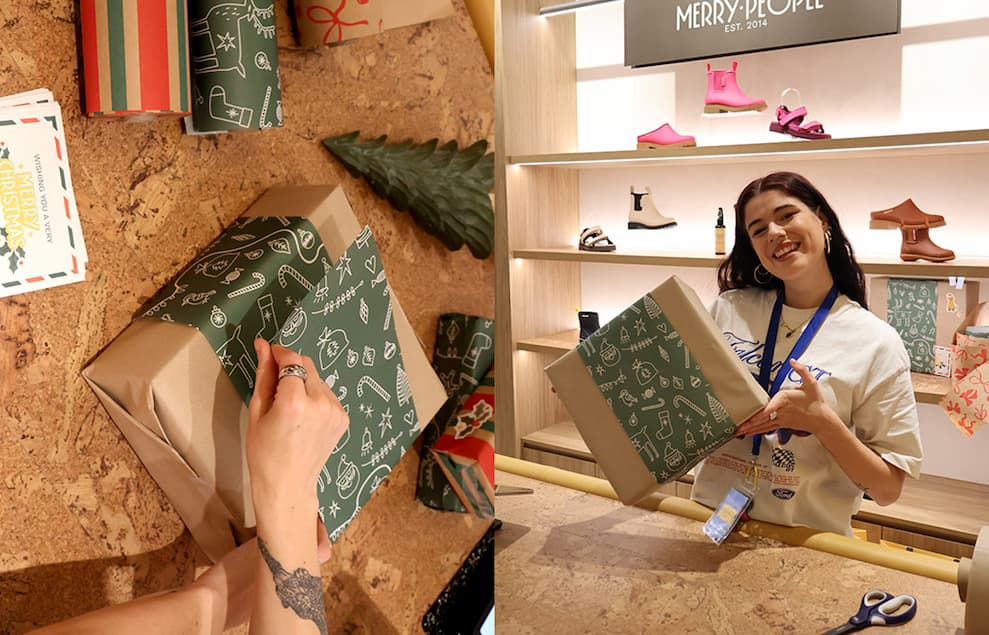 Complimentary gift wrapping with every purchase