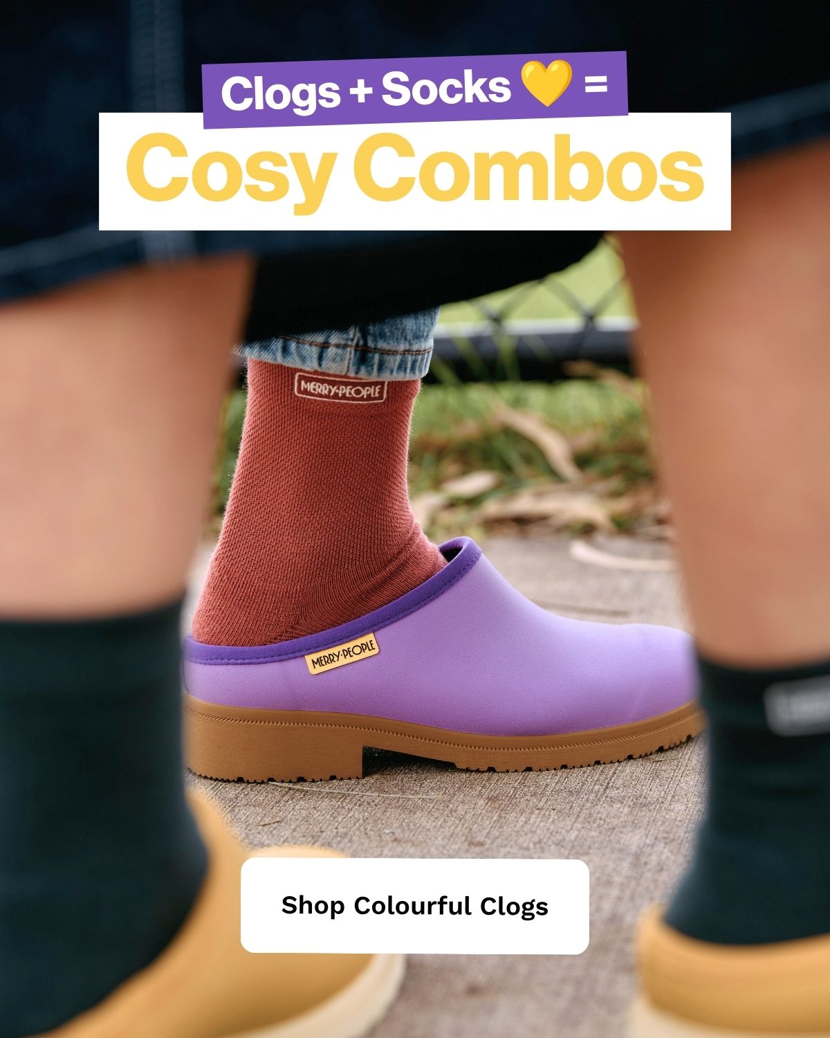 Clogs & Socks = Cosy Combos