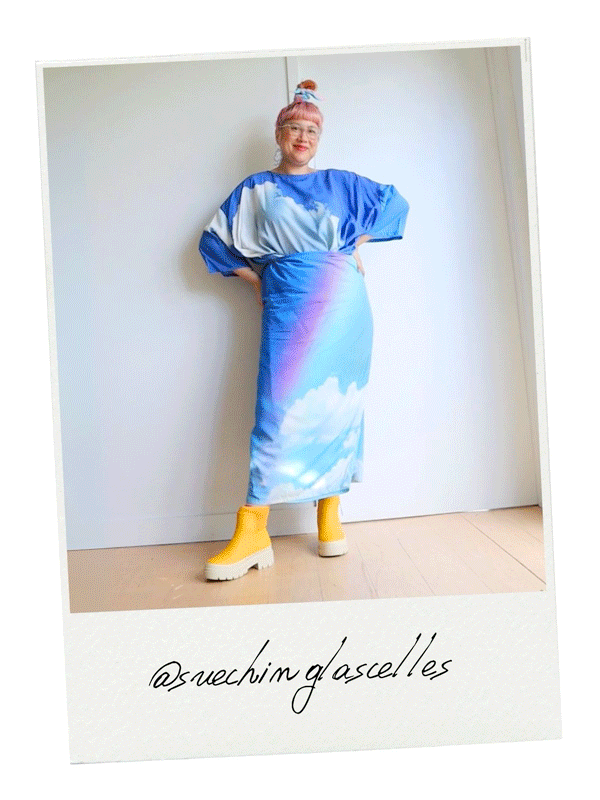 @suechinglascelles wears Lemon Tully Boot