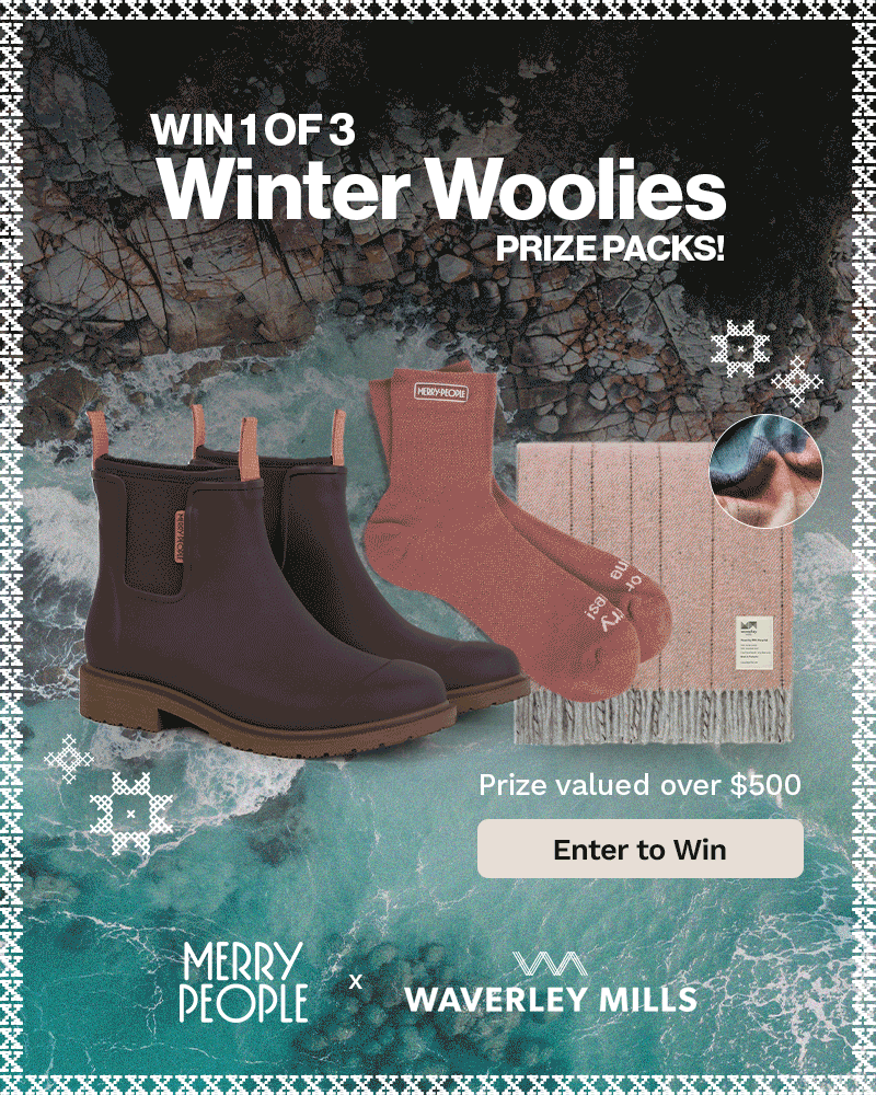 Win 1 of 3 Winter Woolies Prize Packs! Enter to win >