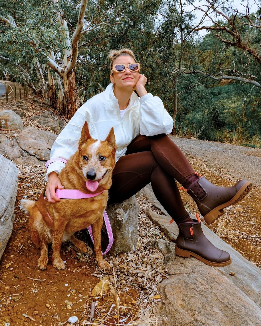 @undoubtedly.ivana wears Mocha Bobbi Boot
