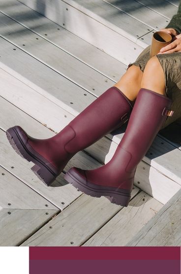 Dark Cherry Fergie Boot