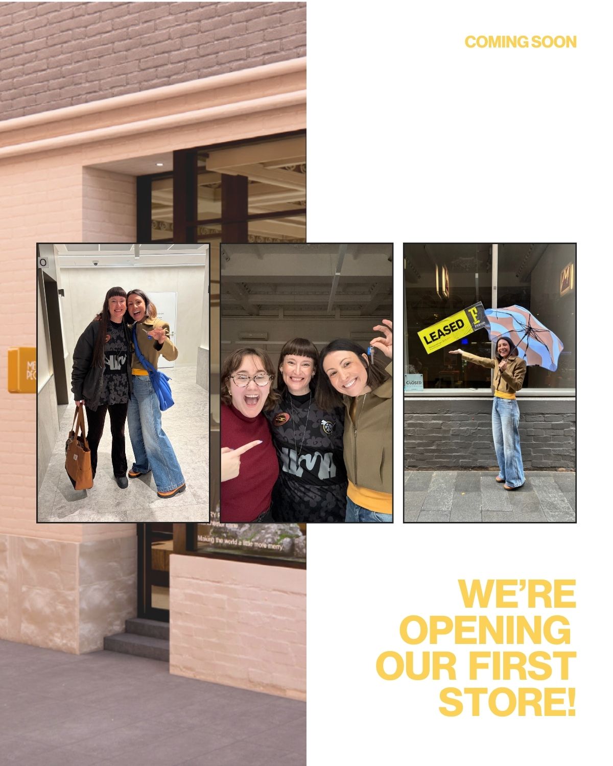 We're opening our first store!