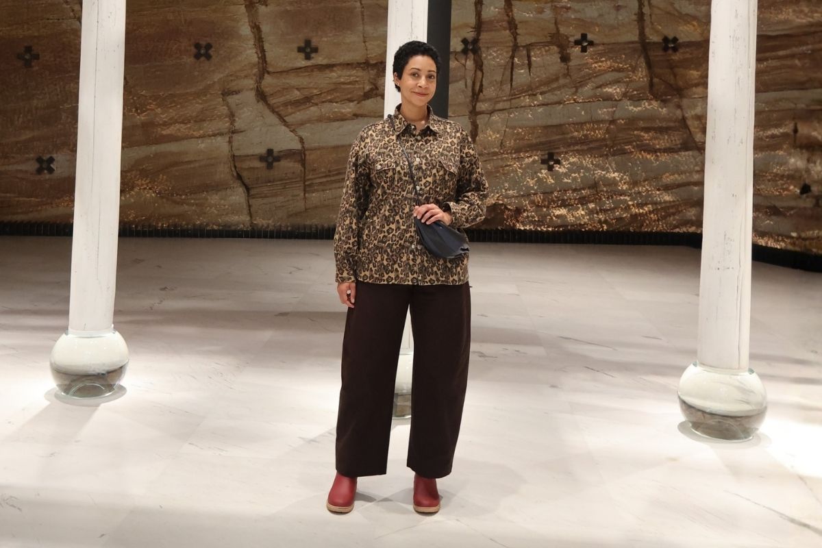 Jazz Bell wears Brick Red Bobbi Boots in Tassie