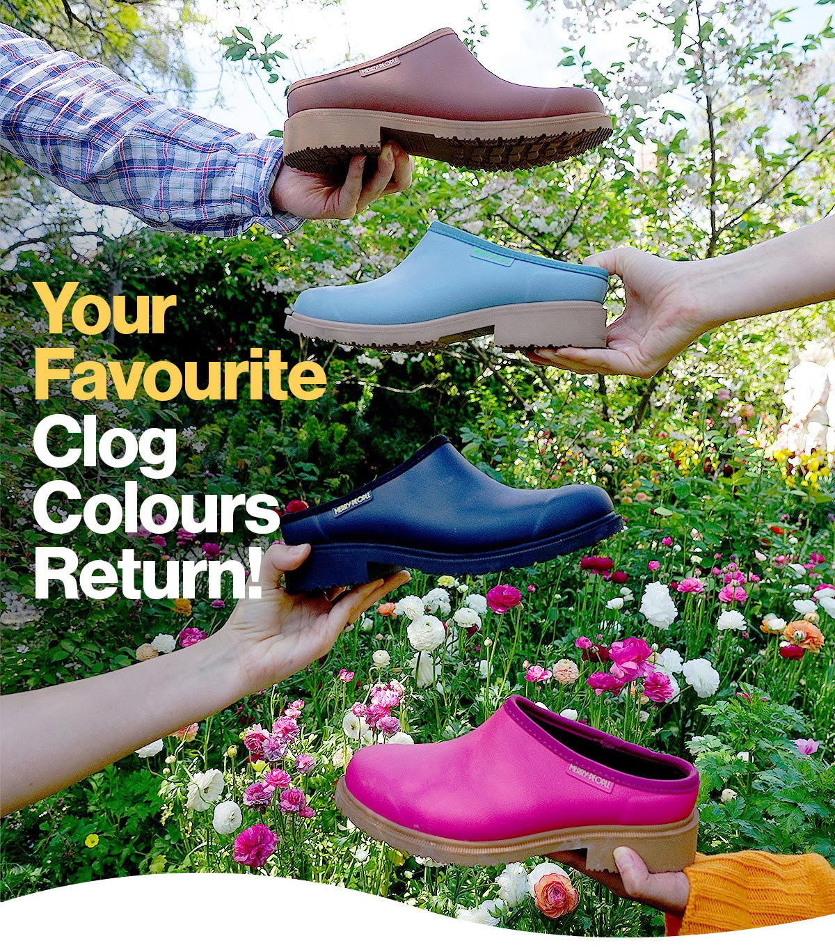 Your favourite clog colours return!
