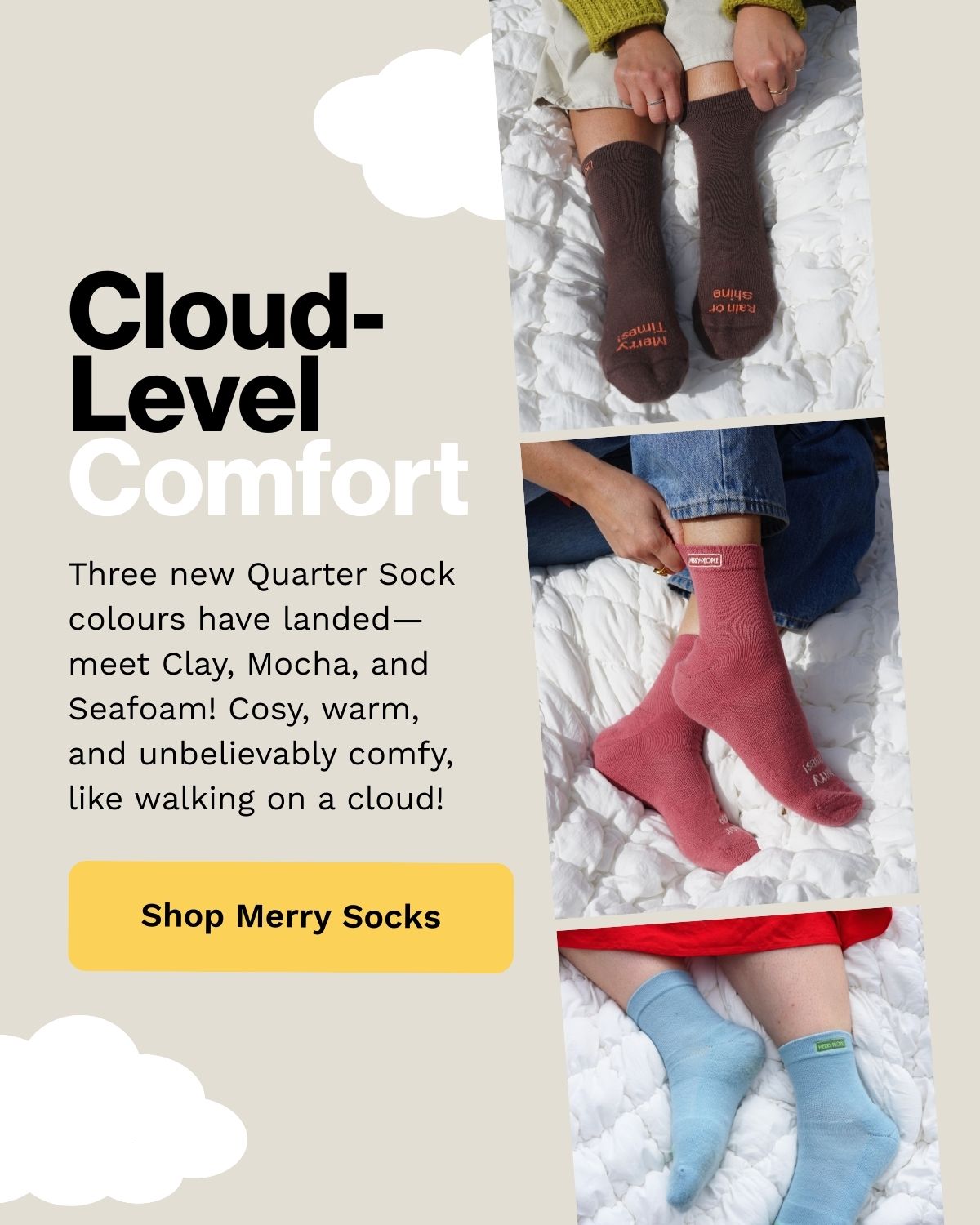 NEW Quarter Socks have landed!