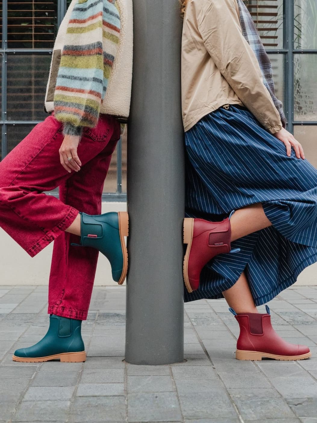 New Bobbi Boot colours Teal & Brick Red
