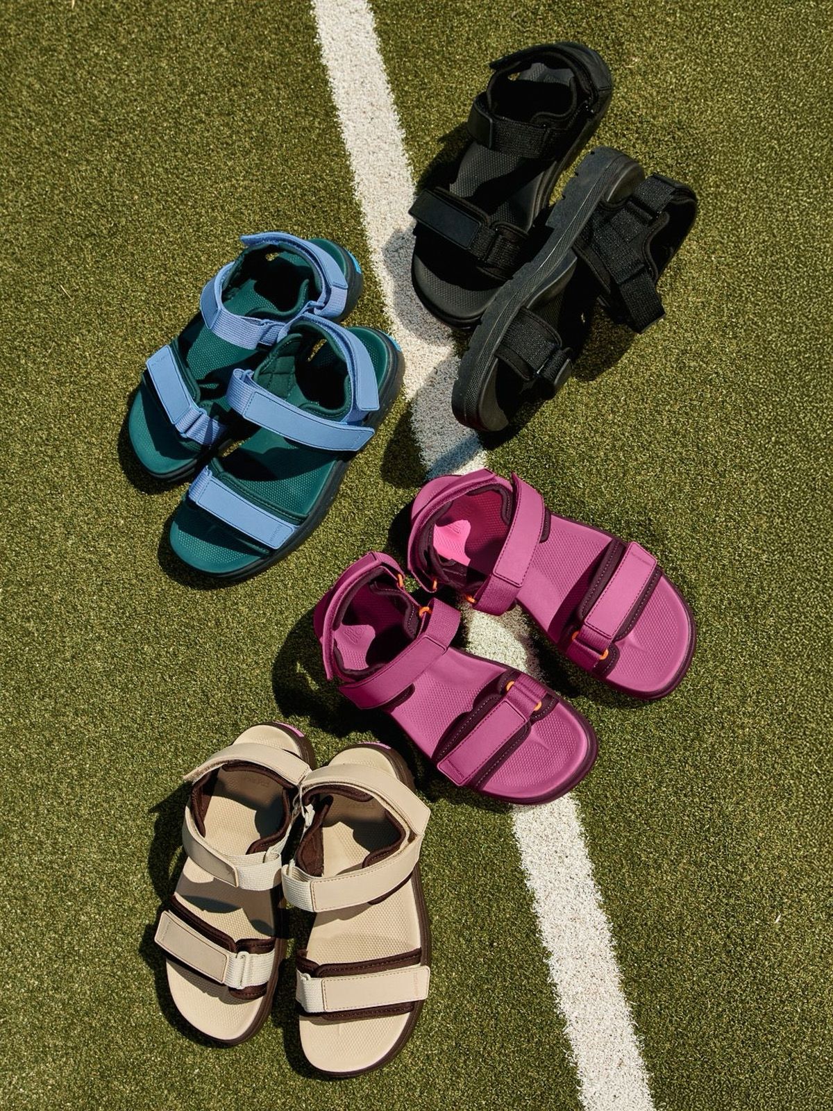All four Lochie Sandal colours