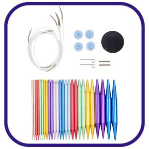 Aluminum Interchangeable Knitting Needle Set - 59% off
