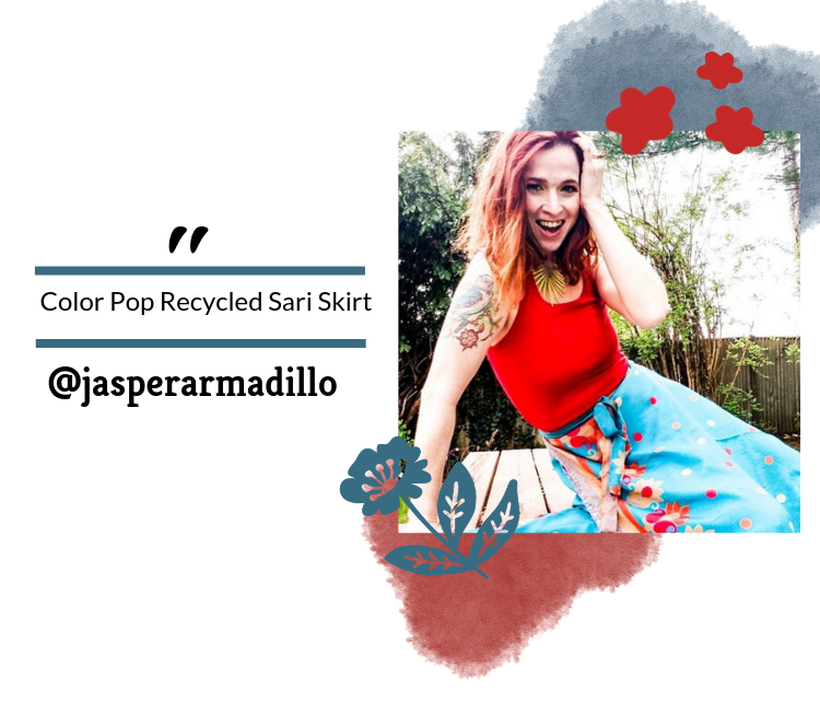 Jasperarmadillo is an awesome sari silk skirt