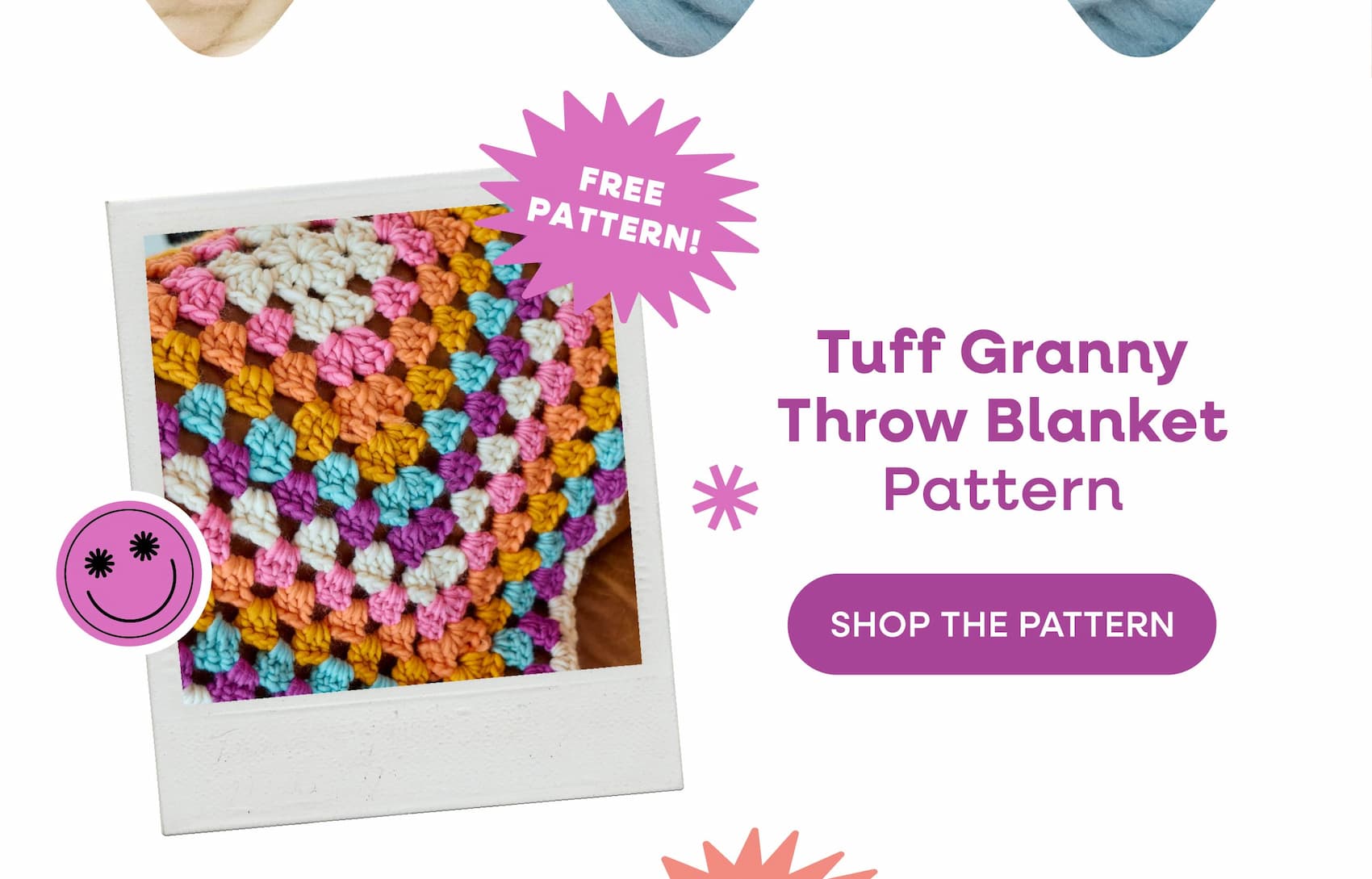 Free Pattern! Tuff Granny Throw Blanket Pattern Shop the Pattern