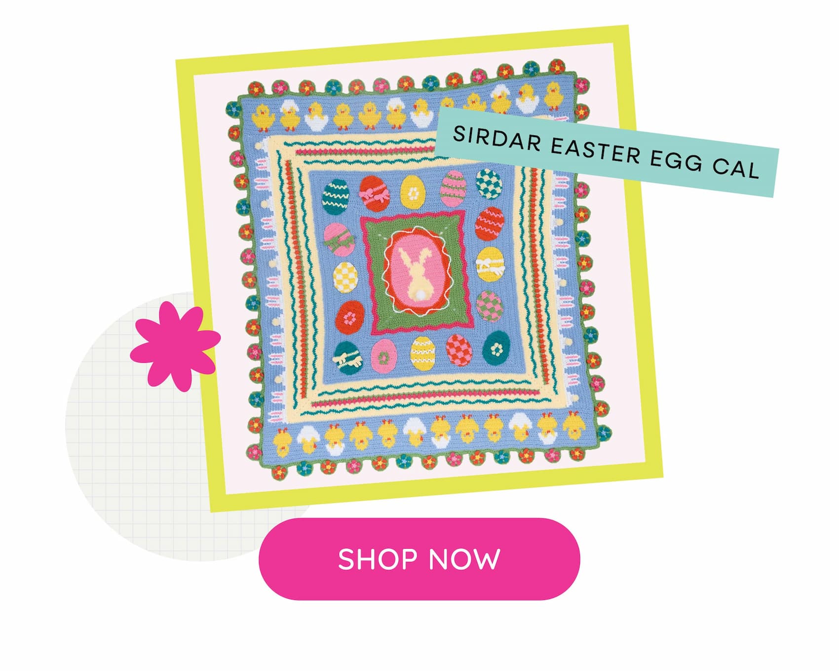 Sirdar Easter Egg CAL. Shop Now. A handmade crocheted easter themed blanket